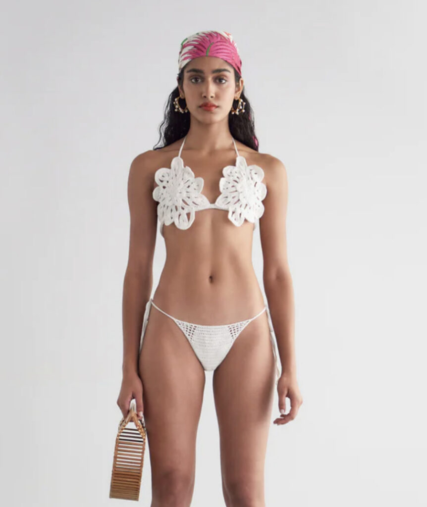 White Crochet Bikini