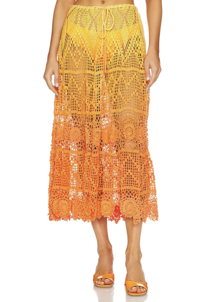 X Revolve Sunset Midi Skirt by Alix Pinho